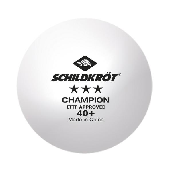 Weißer Schildkröt Champion Tischtennisball, 3-Sterne, ITTF-zertifiziert, 40+ Größe, Made in China.