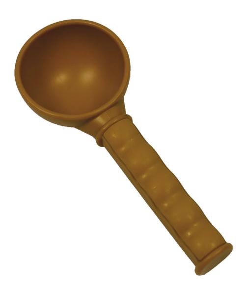 Braune Eiskugelportionierer mit ergonomischem Griff von 7-in-1-Sandkasten-Set.