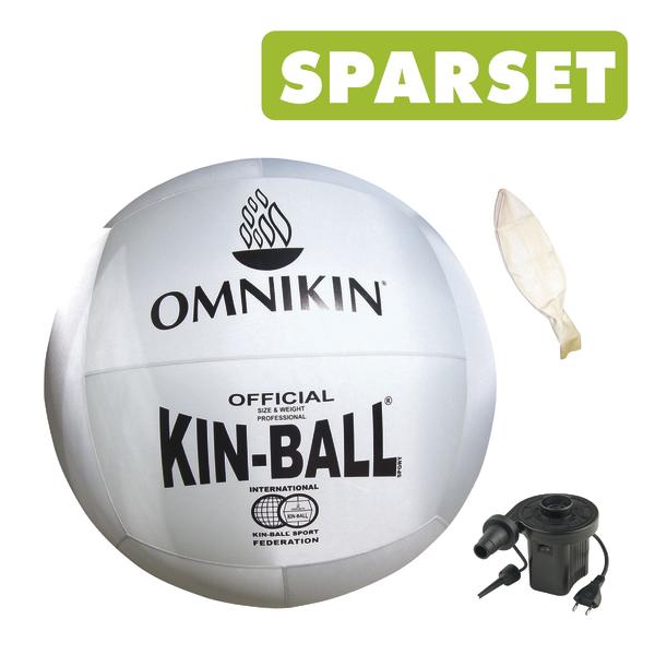 Offizieller Omnikin Kin-Ball mit Pumpe und Ersatzballon im Sparset.