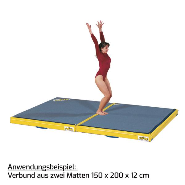 Reivo® Kombi-Niedersprungmatte, Größe 200 x 150 x 12 cm, blau