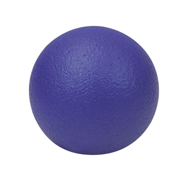 Blauer Massageball mit strukturierter Oberfläche für Muskelentspannung und Therapie.