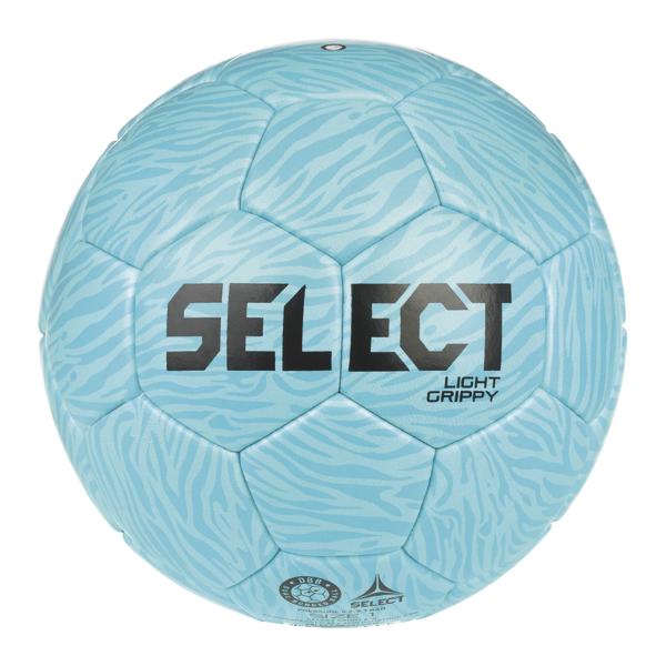 SELECT Light Grippy Handball mit EHF-Logo in blau mit strukturierter Oberfläche für Training, Schulsport und Vereinssport Rückseite