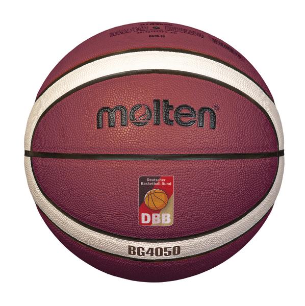 Basketball Molten BG4050 mit DBB-Logo, offizieller Spielball für Basketball in Deutschland.