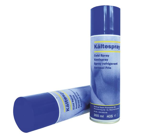 Dose Kältespray für Sportverletzungen mit blauem Deckel, 300 ml Inhalt.