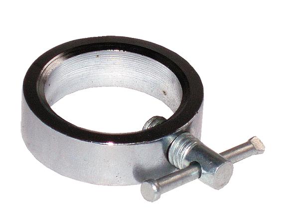 Verstellbarer Metallrohrschellen-Klemmring mit Schraube.
