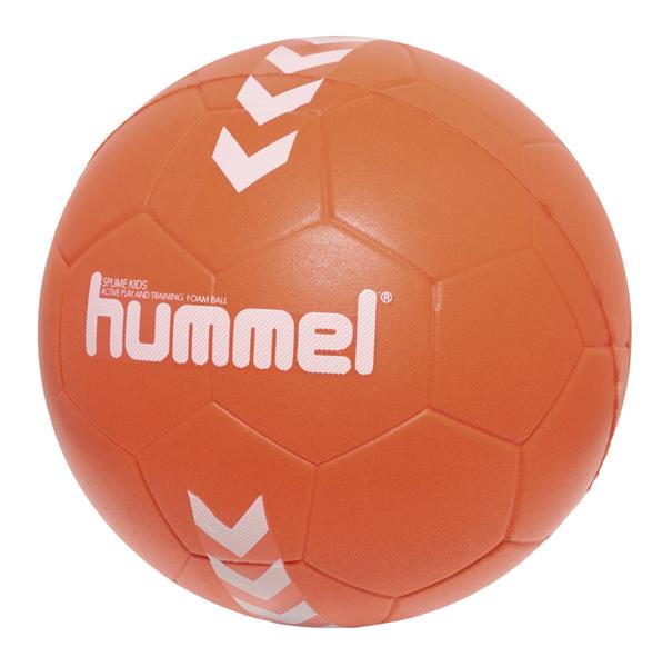 Oranger Hummel Trainings- und Spielball aus Schaumstoff für Kinder.