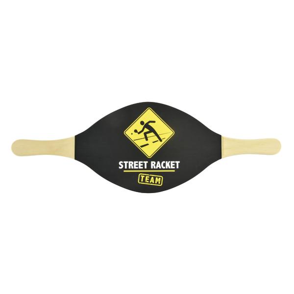 Street Racket Team Schläger Black aus Holz für Outdoor Freizeitspiel und Training