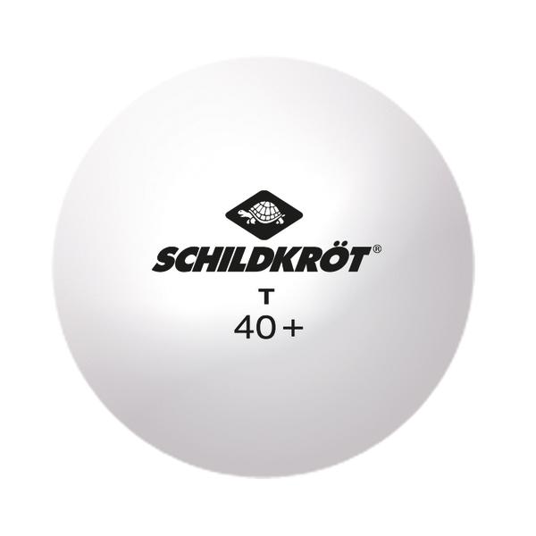 Weißer Schildkröt Tischtennisball mit 40+ Größe und Logo.