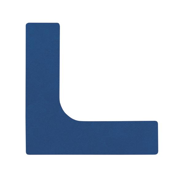 Bodenmarkierungen einzeln, Ecke, blau