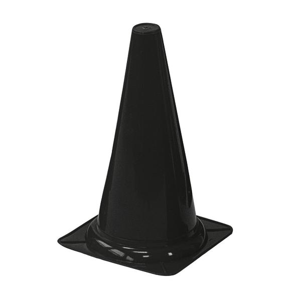 Markierungskegel, 38 cm hoch, schwarz