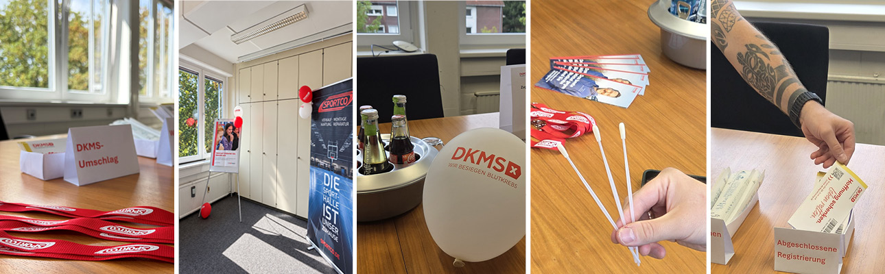 Eindrücke der DKMS Spendenaktion bei Sportco