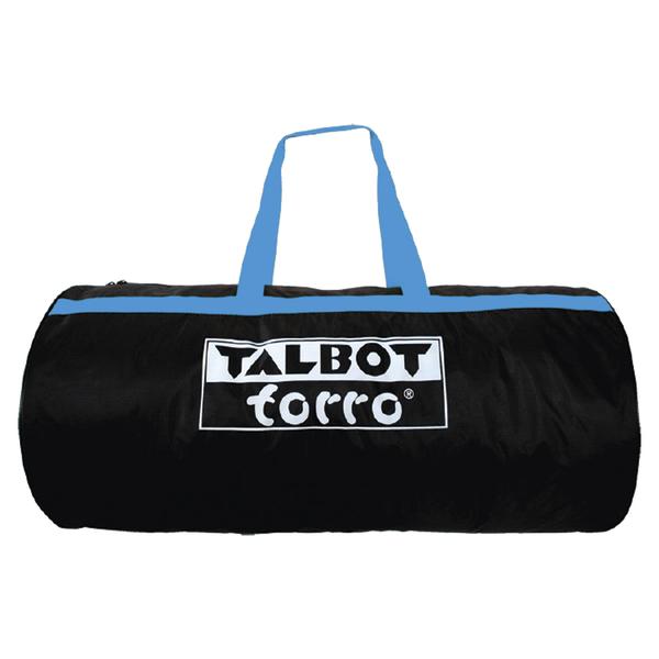 Talbot Torro Tragetasche für Speedbadminton Set mit blauem Tragegriff.