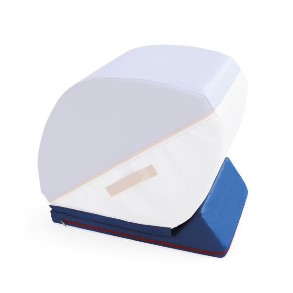 Medizinisches Lagerungskissen mit Keil und Rundpolster für Patientenpositionierung.