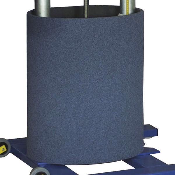 blaues Schutzpolster für Bänper Sprungtisch.