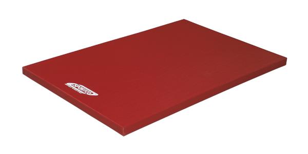 Sportco Turnmatte Classic, ohne Schutzecken und ohne Tragegriffe, 100 x 150 x 6 cm, rot