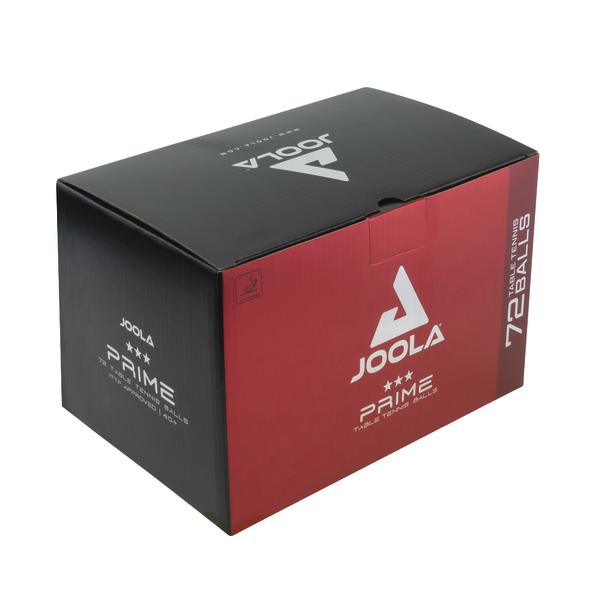 JOOLA Prime Tischtennisbälle 72er Pack in schwarzer und roter Verpackung
