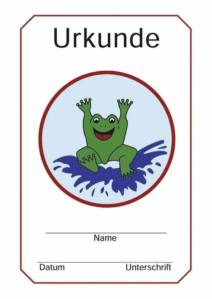 Urkunde Seeräuber / Frosch