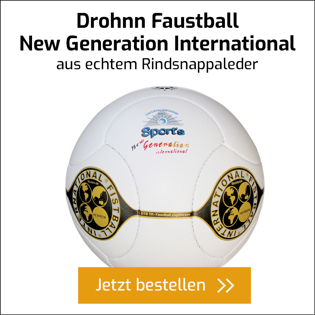 Faustball in weiß mit IFA-Siegel und mit Button zum direkten Bestellen